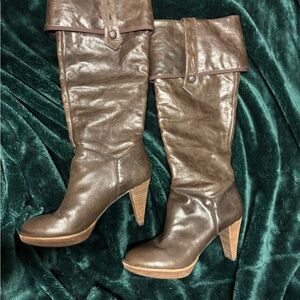 ROCKPORT - Brown Leather Knee-High Boots
